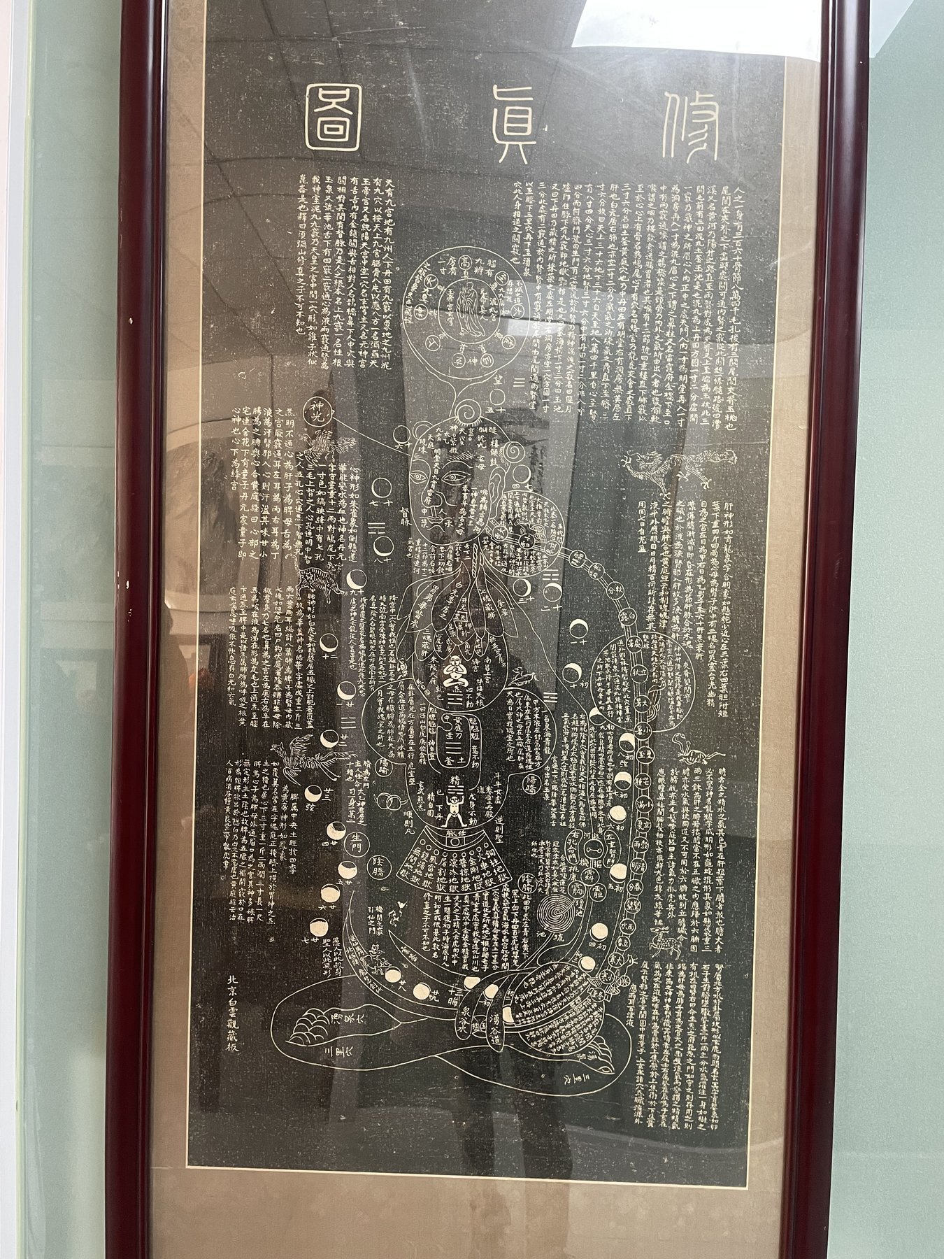 裝框展示的完整內經圖