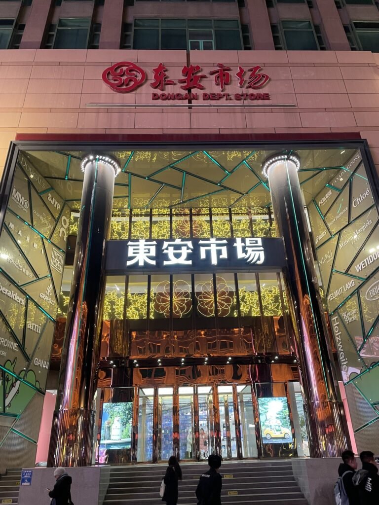 王府井東安市場入口夜景